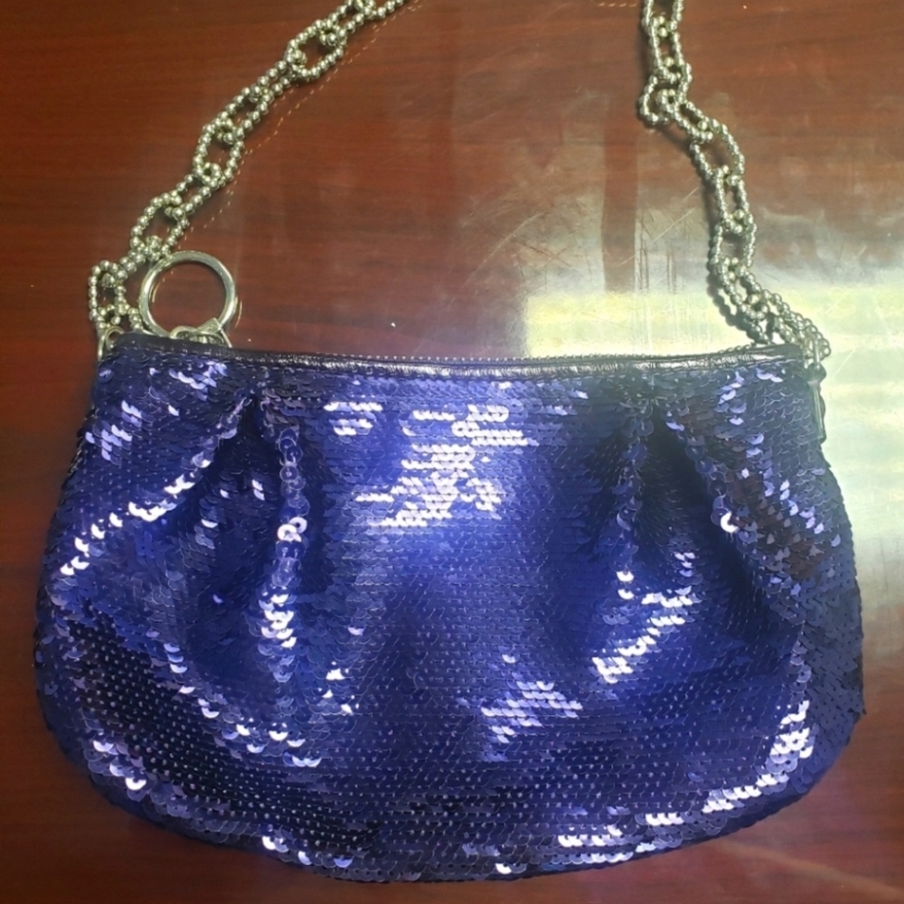 Coach Poppy Sequin Shoulder Bag - Picture 2 of 9